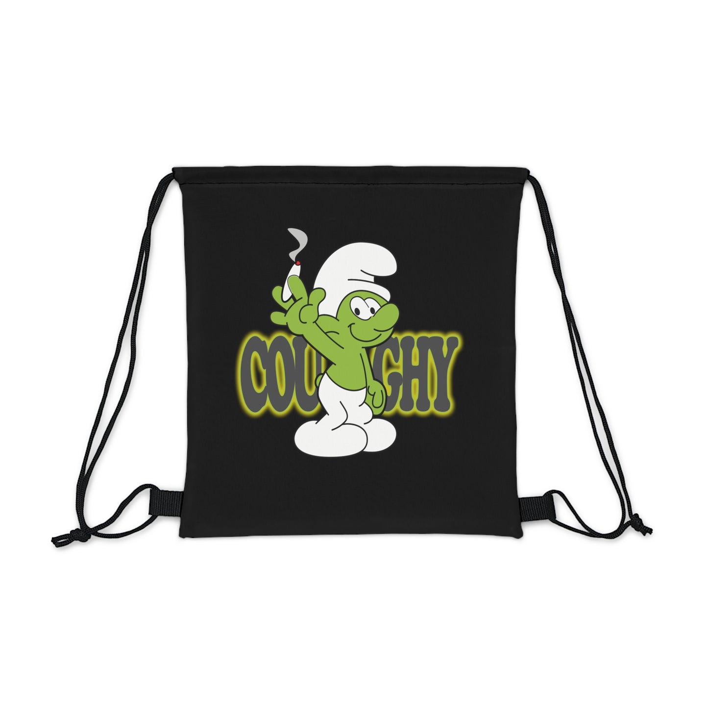 Coughy Character Drawstring Bag